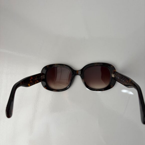 Quay Women\'s Impromptu 53 mm Tortoiseshell Round Sunglasses without box